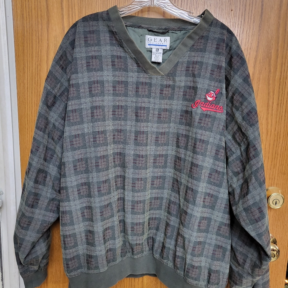 Cleveland Indians Plaid Pullover